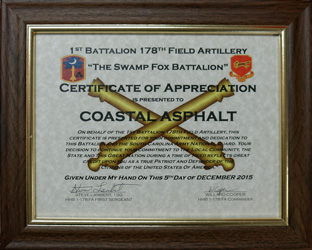 certificate of appreciation